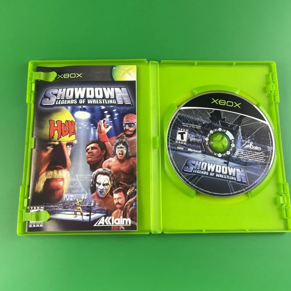 Showdown Legends of Wrestling (Microsoft Xbox, 2004) Complete CIB